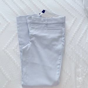 NWT Banana Republic Sloan Crop pin stripe blue pants size 0